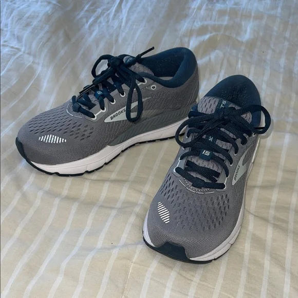 Brooks Charcoal and Navy Running Shoes - Picture 1 of 7